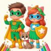 SUPERHEROES Y MASCOTAS (pdf)
